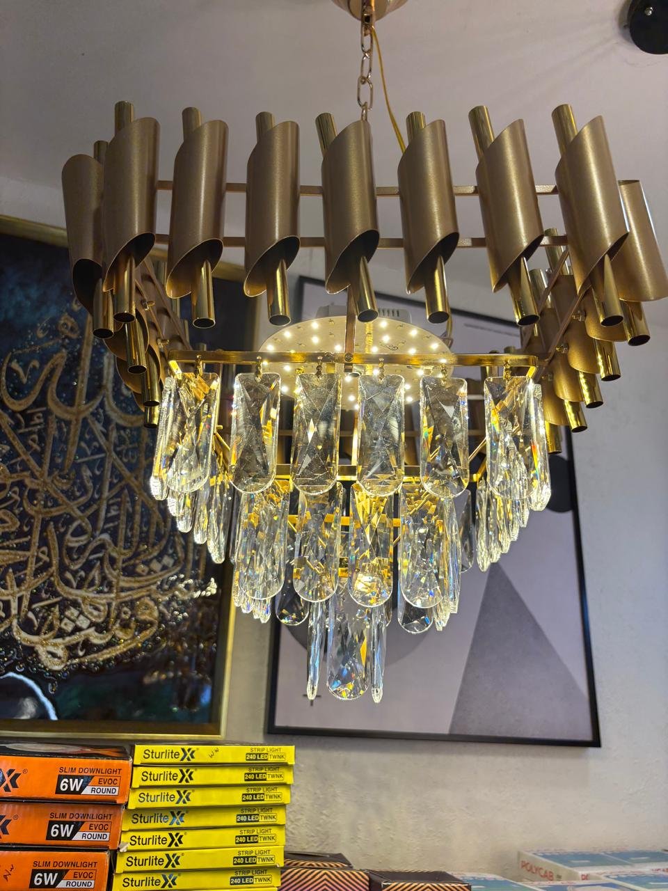 Classic Chandelier Lobby
